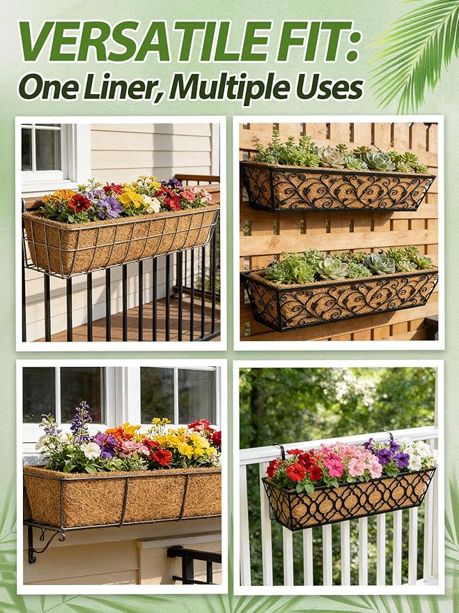 30in Tapered Coco Liners for Window Planter Box - Image 5