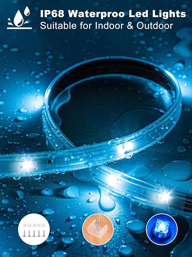 Outdoor Led Strip Lights Waterproof 50ft, Ip65 Outside Led Light Strip - Image 5