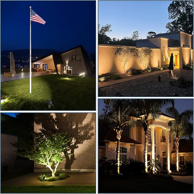 30W Spot Lights Outdoor LED Spotlight 120V 3000LM Ultra Bright Flag Pole Light - Image 5