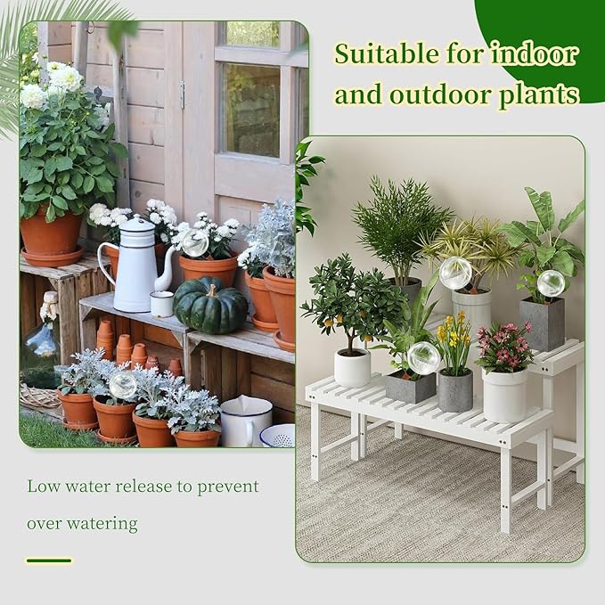 6 Pack Self Watering Globes for Indoor Plant Plastic Water Bulbs 17.5 oz - Image 6