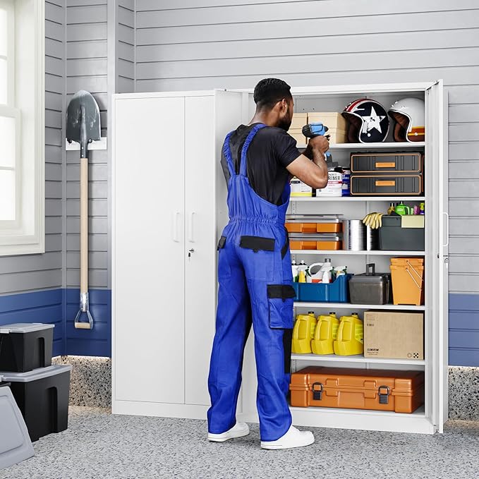 Yizosh Metal Storage Cabinet - Image 2