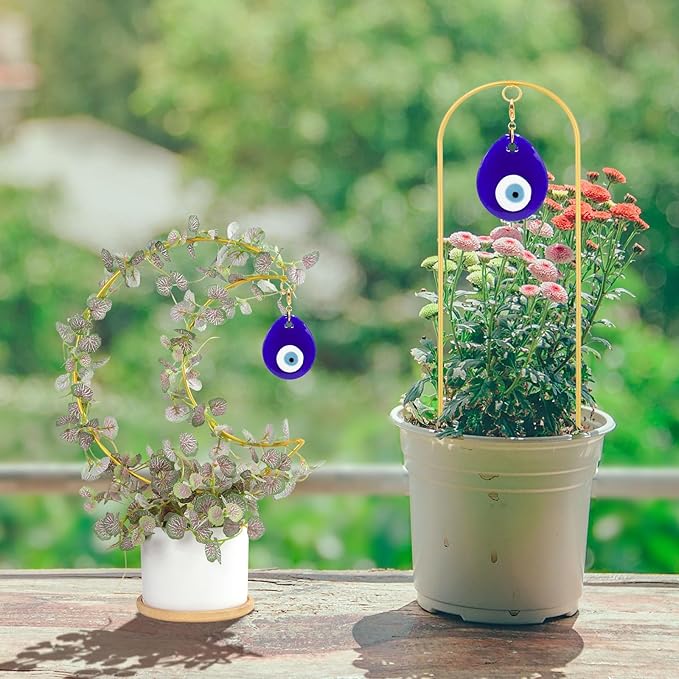 2 Pack Small Trellis for Potted Plants, Boho Plant Decor Accessories Star and - Image 2
