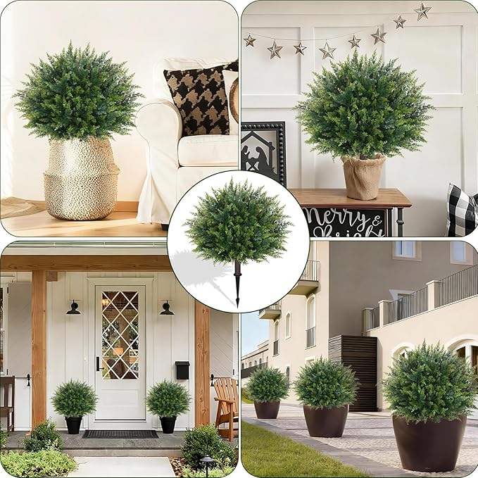 Waipfaru Artificial Plants Outdoor, UV-Resistant Fake Plants Fake Bushes Shrubs - Image 8