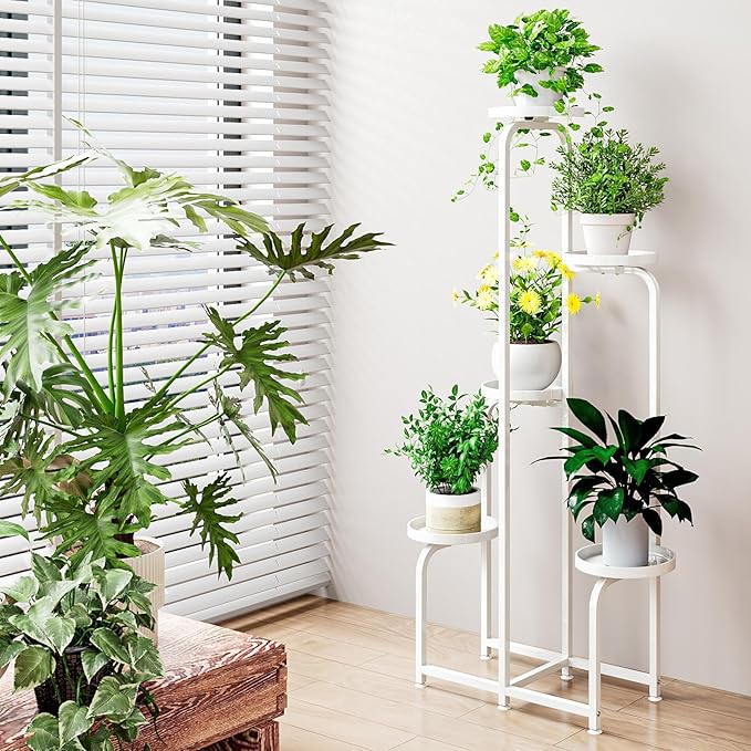 Plant Stand Indoor Outdoor 5 Tier Metal Plant Shelf - Image 5