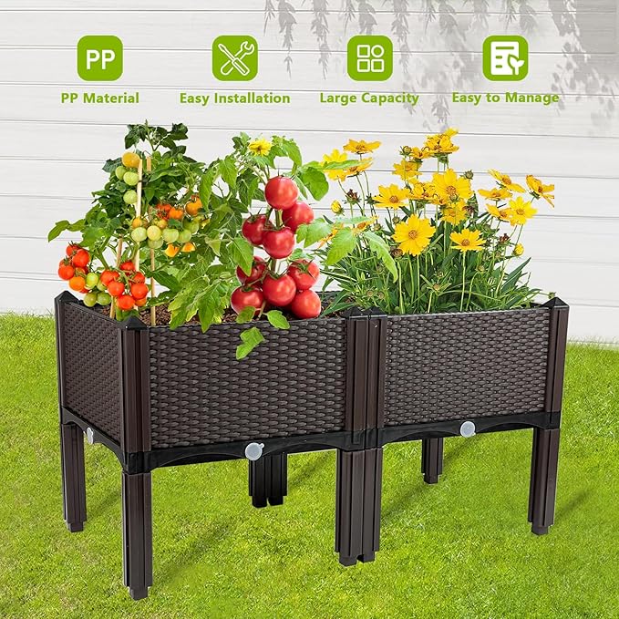 Raised Garden Bed with Legs Planters - Image 3