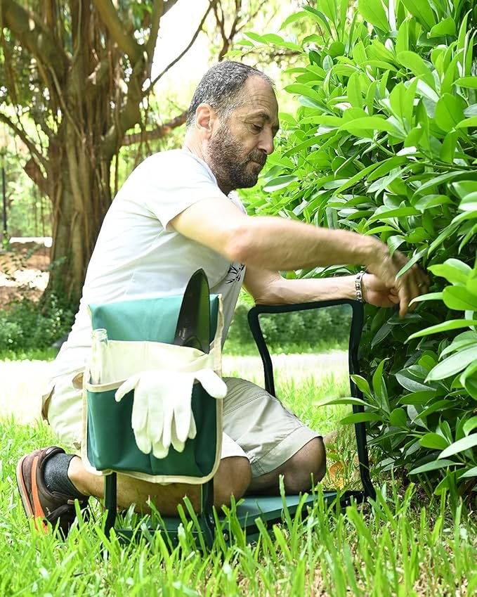 KVR Garden Bench for Kneeling and Sitting Foldable Garden Kneeler and Seat - Image 2