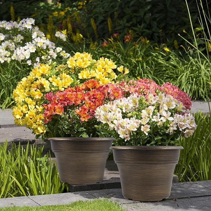 16 inch Plant Pots Outdoor Planters，4 Pack Large Plastic Flower Pot - Image 6