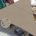 LOVE STORY Triangle 9'x9'x9' Waterproof Sun Shade Sail Canopy UV Block by LOVESTORY