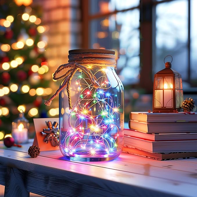 Minetom Multicolored Fairy String Lights, 33 Ft 100 Led Waterproof Starry - Image 7