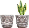 Gepege 6 Inch Ceramic Planter, Plant Pot by Gepege