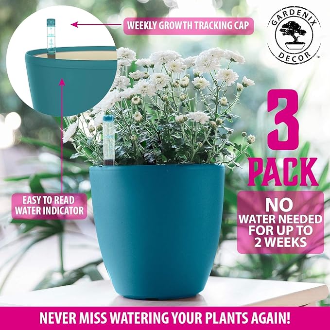 GARDENIX DECOR Self Watering Pots - Image 6