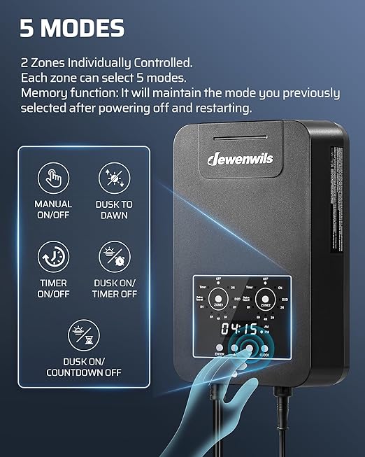DEWENWILS 300W DC Low Voltage Landscape Transformer - Image 3