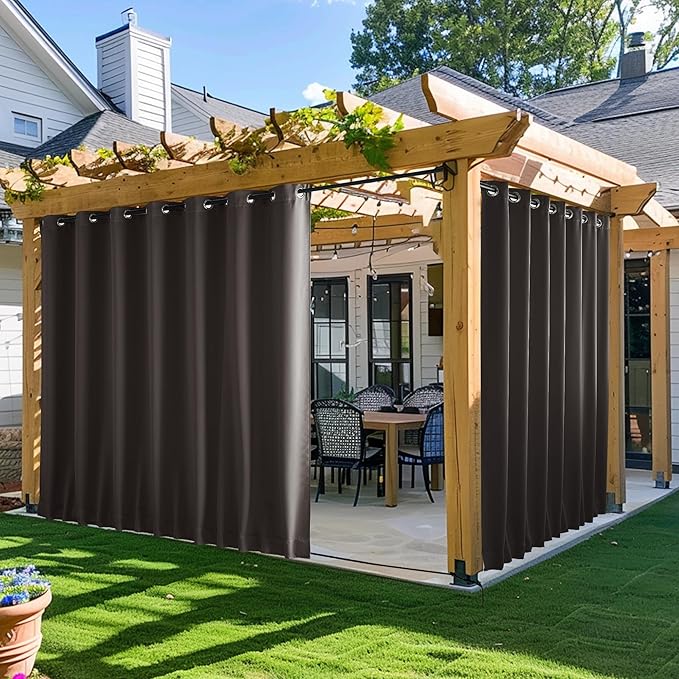 NICETOWN 2 Panels Outdoor Curtains by NICETOWN