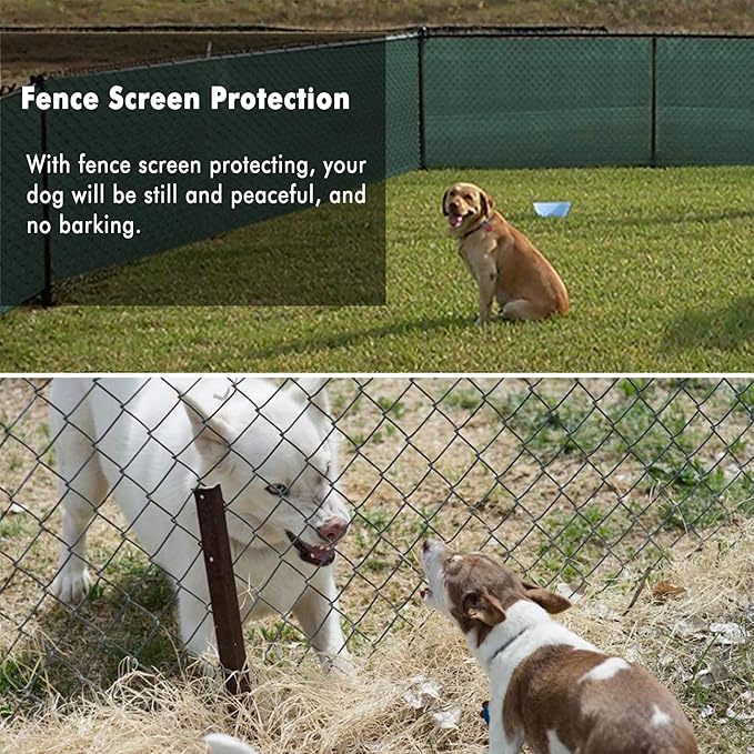 UPGRADE Privacy Fence Screen 3'x70' Dark Green Outdoor 90% Visibility Blockage - Image 7