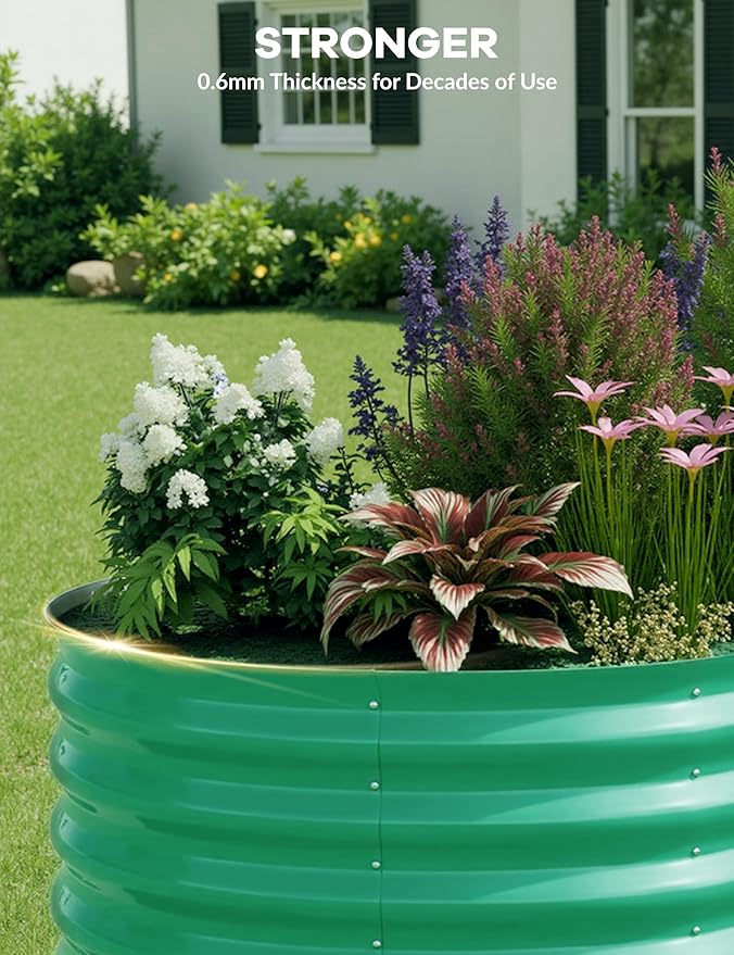GarveeLife 6x3x2 ft Galvanized Raised Garden Bed - Image 2