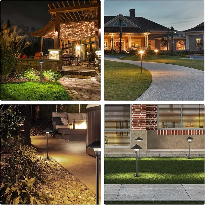 EDISHINE Low Voltage Pathway Lights, 3W 150 LM 3000K 16.5“ Tall LED Landscape - Image 6
