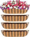 Y&M 30" Iron Window Deck Railing Planter Box 4Pcs by YM