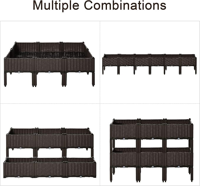 Outsunny 6 Piece Raised Garden Bed - Image 5
