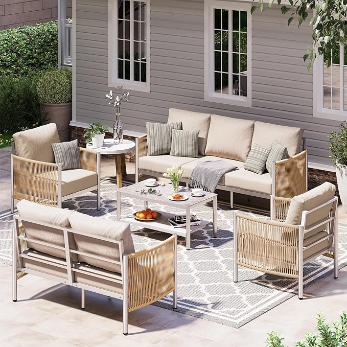 Aluminum Outdoor Patio Furniture Set - Image 2
