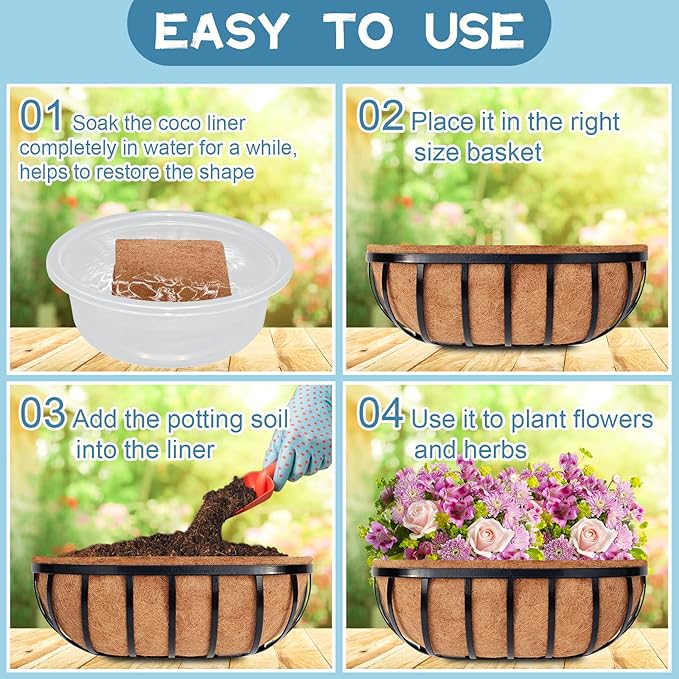 Riare 2 Pack 48 Inch Trough Coco Coir Liners - Image 4
