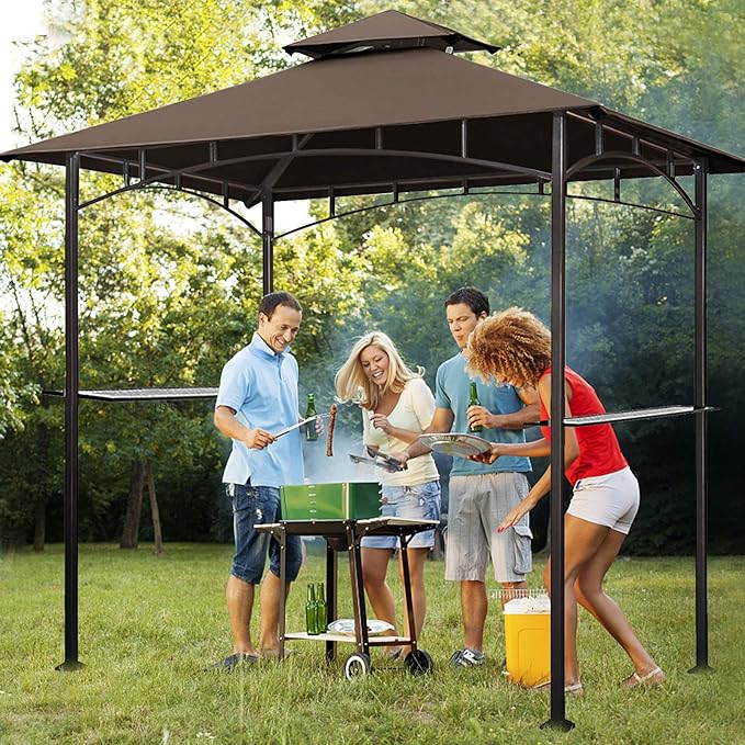 Eurmax USA High Performance Grill Gazebo Canopy Replacement Cover 5x8 BBQ - Image 5