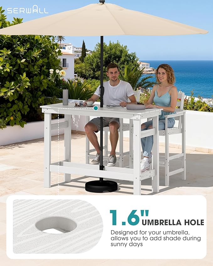 SERWALL 41" Outdoor Bar Table - Image 2