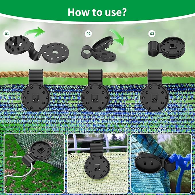 Heavy Duty Round Shade Cloth Clips 40 Pcs - Image 6