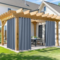 NICETOWN Outdoor Patio Curtain W66 x L95 inch, 1 Panel, Stone Blue by NICETOWN
