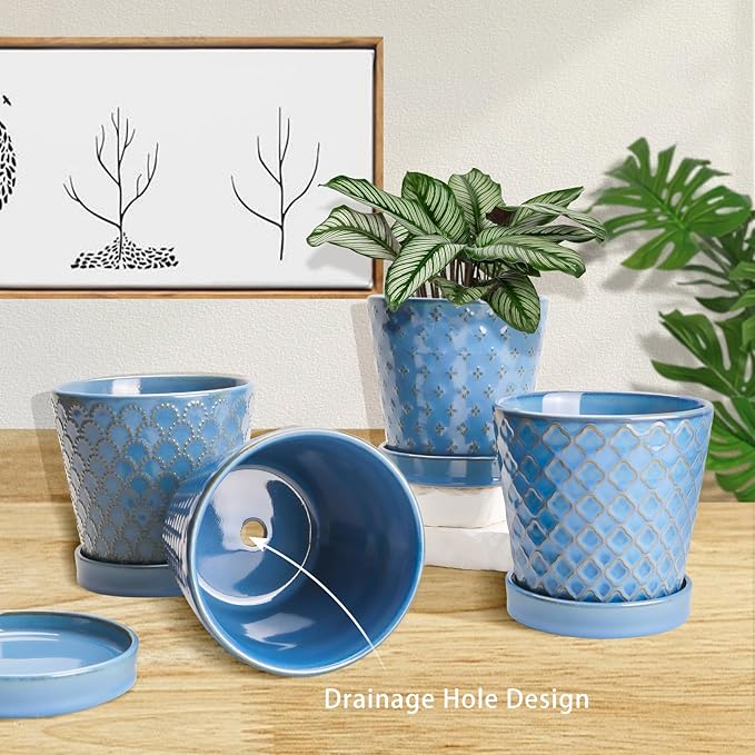 EFISPSS Plant Pots, 5 Inch Pots - Image 4