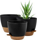 FaithLand 3-Pack Planter Pots, 10 9 8 Inch Self Watering Flower Pots by FaithLand