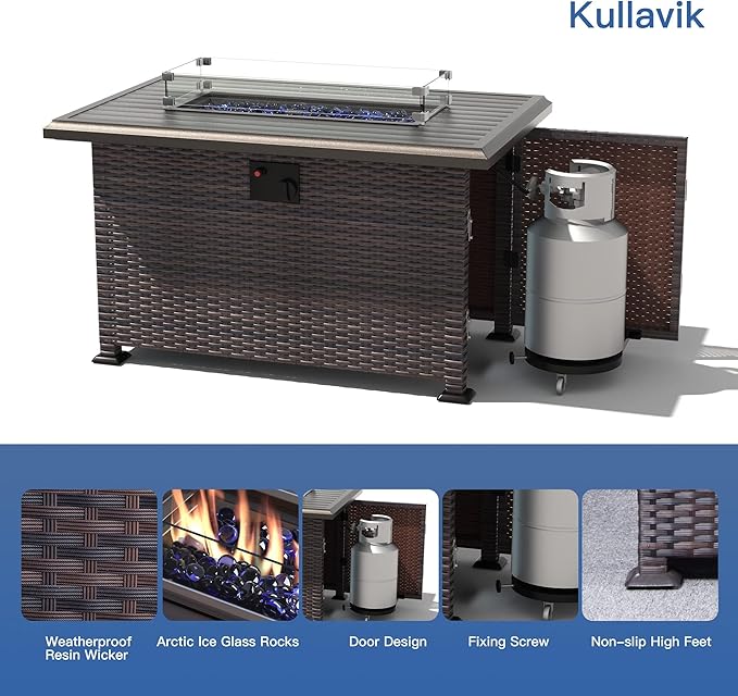 Kullavik 15PCS Outdoor Patio Furniture Set - Image 2