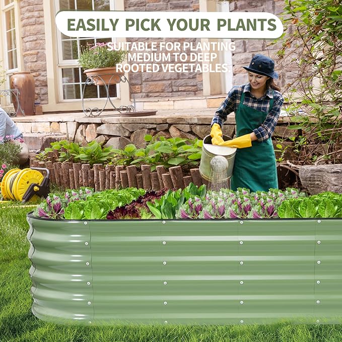 Galvanized Raised Garden Bed Outdoor- 2 Pcs Raised Beds - Image 6