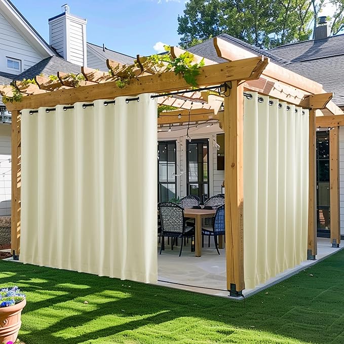 NICETOWN 2 Panels Outdoor Curtains by NICETOWN
