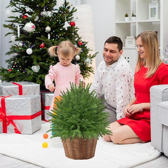 2 Set of 23.6" Artificial Norfolk Tree - Image 4