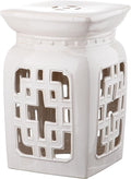 Safavieh Castle Gardens Collection Beijing Filigree Antique White Glazed by SAFAVIEH