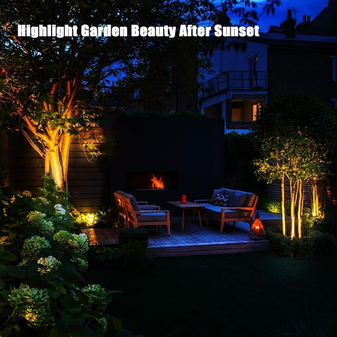 LED Outdoor Landscape Spotlight - 120V 12W Warm White Waterproof Spot Lights - Image 6
