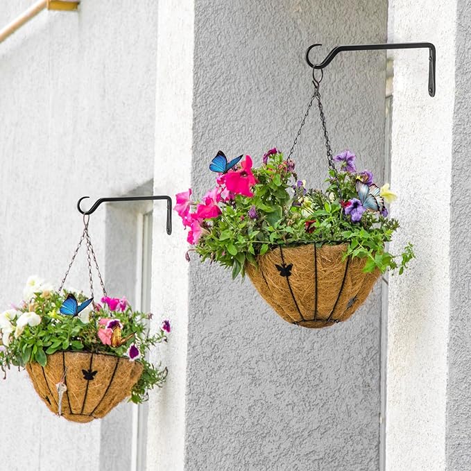 10 inch Plant Hanger, Sturdy Hanging Plant Bracket Outdoor, Hanging Plant Wall - Image 5