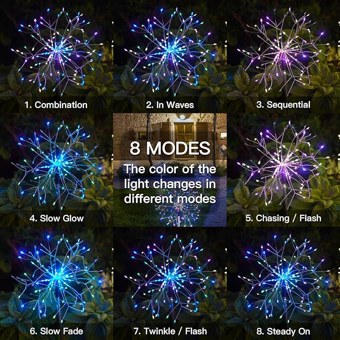 suddus Solar Garden Lights Outdoor Waterproof Decorative, Flowerbed Party - Image 4