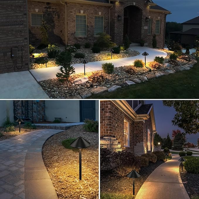 SUNVIE All-In-One LED Low Voltage Landscape Lighting Kit, 8 Pack Pathway Lights - Image 6