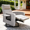 Outdoor Recliner Chair, Wicker Patio Recliners by zzw