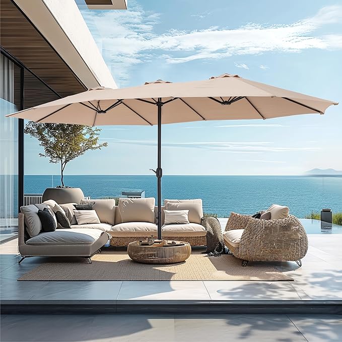 PHI VILLA 15ft Large Patio Umbrellas - Image 8
