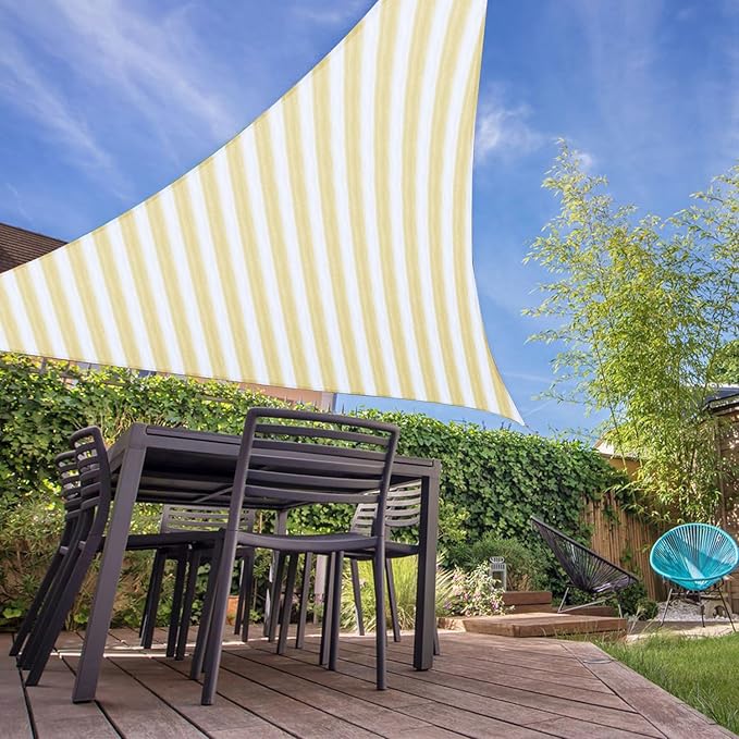 E&K Sunrise 2' x 2' x 2' Sun Shade Sail Triangle Canopy Shade Cover UV Block - Image 7