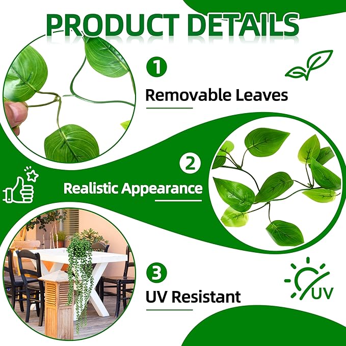 Palonu Artificial Hanging Plants - Image 3
