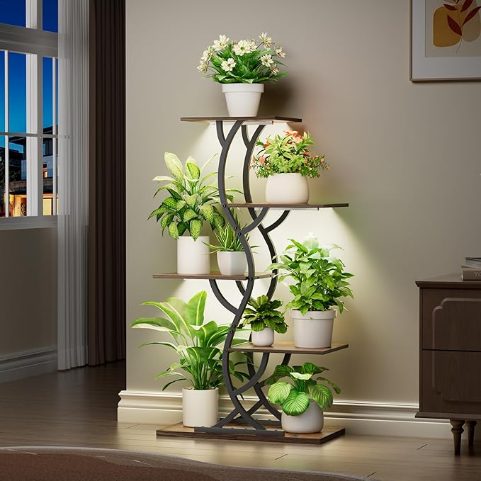 Plant Stand Indoor with Grow Lights - Image 3