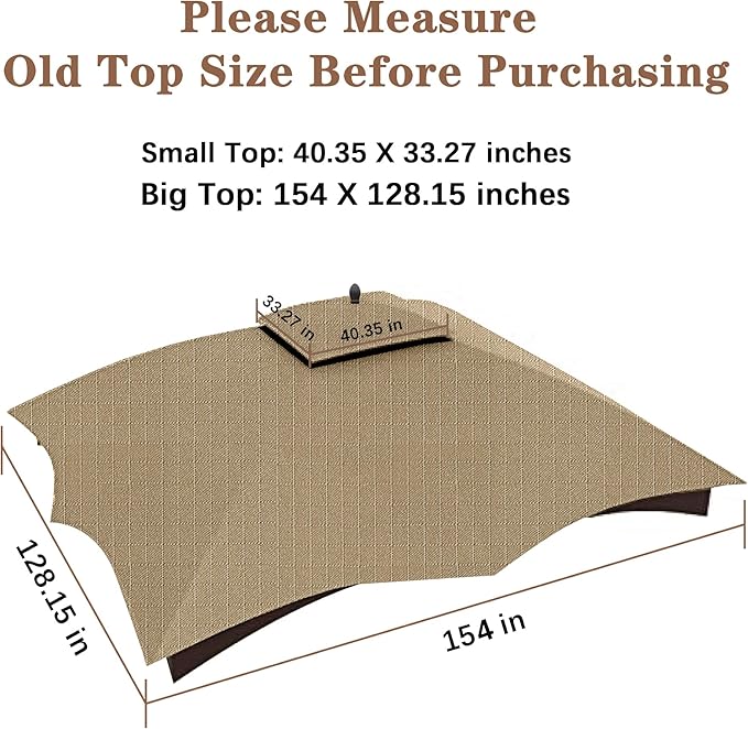 SCOCANOPY Khaki Ripstop Replacement Top - Image 4