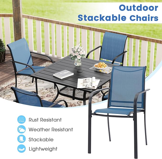 VICLLAX 5 Pieces Patio Dining Set - Image 4