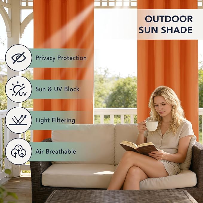 Patio Curtains Outdoor Waterproof - Image 3