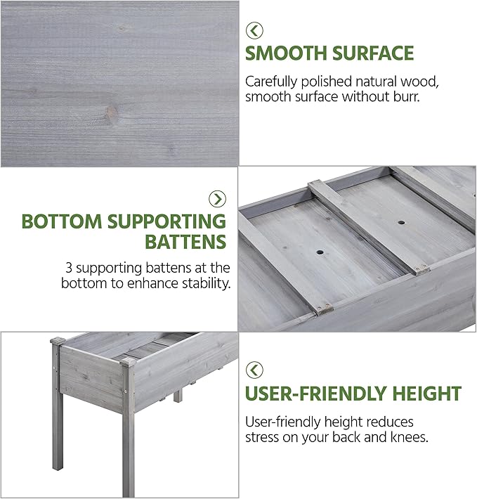Yaheetech 2pcs Raised Garden Bed Outdoor Horticulture - Image 9