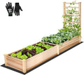 VIVOSUN Wooden Raised Garden Bed, Outdoor Wood Planter Box by VIVOSUN