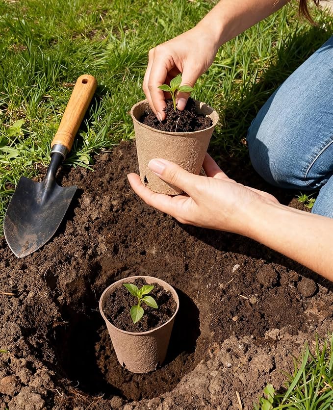 homenote Peat Pots, 3.15/4 Inch 60 Pcs Seed Starting Pots - Image 4
